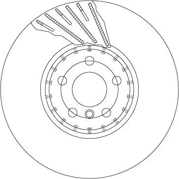 TRW DF6891S — Tarcza hamulcowa