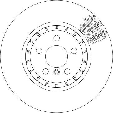 TRW DF6892S — Tarcza hamulcowa