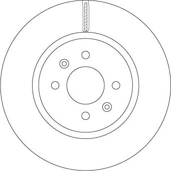 TRW DF6842 — Tarcza hamulcowa