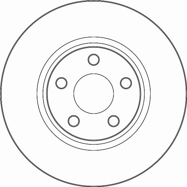 TRW DF6854S — Tarcza hamulcowa