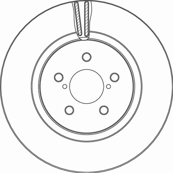 TRW DF6851 — Tarcza hamulcowa