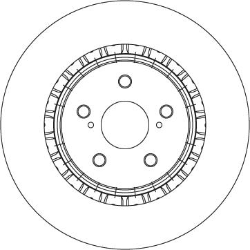 TRW DF6858S — Tarcza hamulcowa