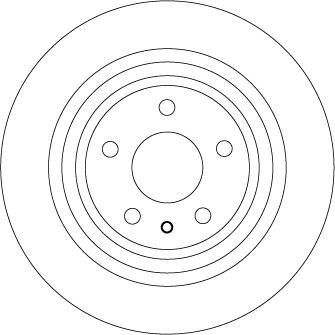 TRW DF6809 — Tarcza hamulcowa