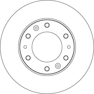TRW DF6805S — Tarcza hamulcowa