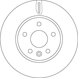 TRW DF6819 — Tarcza hamulcowa