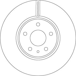 TRW DF6811 — Tarcza hamulcowa