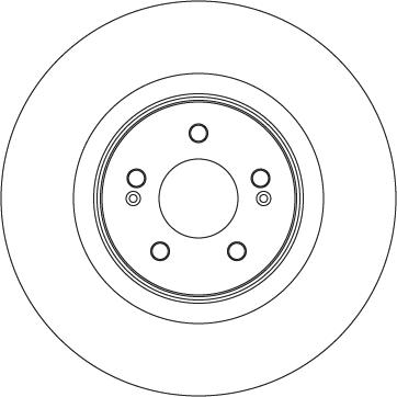 TRW DF6813S — Tarcza hamulcowa