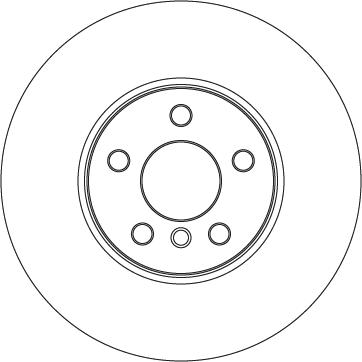 TRW DF6834S — Tarcza hamulcowa