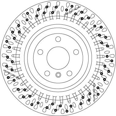 TRW DF6835S — Tarcza hamulcowa