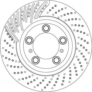 TRW DF6821S — Tarcza hamulcowa