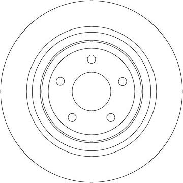 TRW DF6872 — Tarcza hamulcowa