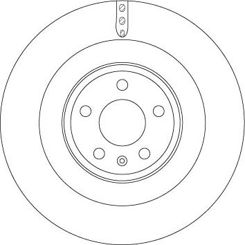 TRW DF6343S — Tarcza hamulcowa
