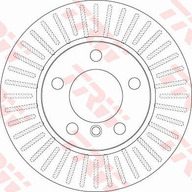 TRW DF6255 — Tarcza hamulcowa
