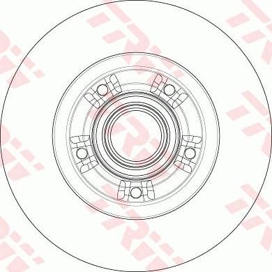 TRW DF6203BS — Tarcza hamulcowa