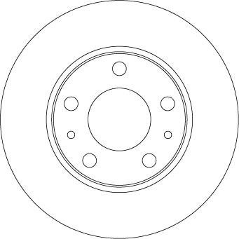 TRW DF6287 — Tarcza hamulcowa