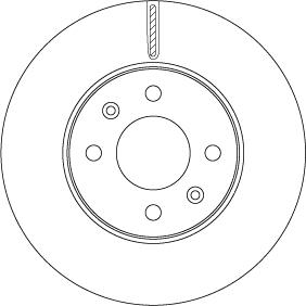 TRW DF6794 — Tarcza hamulcowa