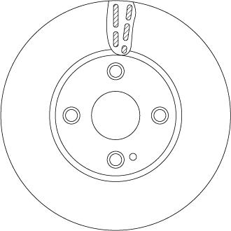TRW DF6793 — Tarcza hamulcowa