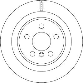 TRW DF6755 — Tarcza hamulcowa