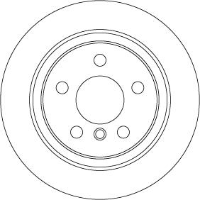 TRW DF6756 — Tarcza hamulcowa
