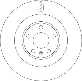 TRW DF6750S — Tarcza hamulcowa