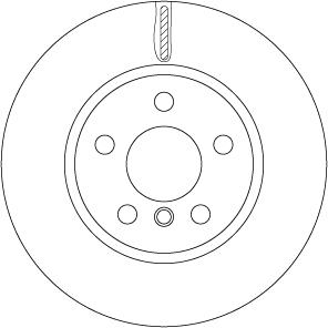 TRW DF6757 — Tarcza hamulcowa