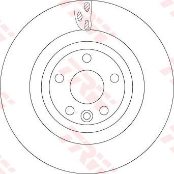 TRW DF6706S — Tarcza hamulcowa