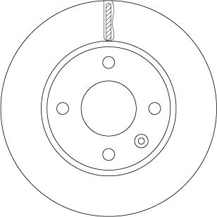 TRW DF6783 — Tarcza hamulcowa