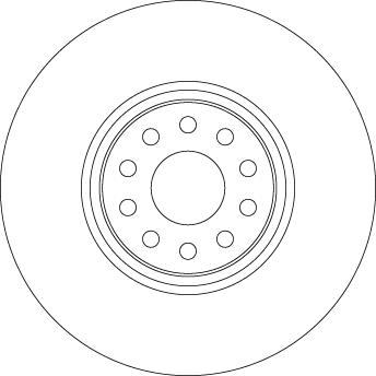 TRW DF6733S — Tarcza hamulcowa