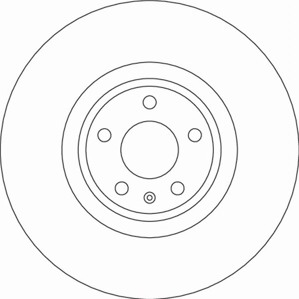 TRW DF6729S — Tarcza hamulcowa