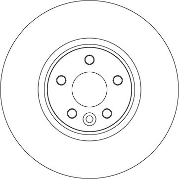 TRW DF6724S — Tarcza hamulcowa