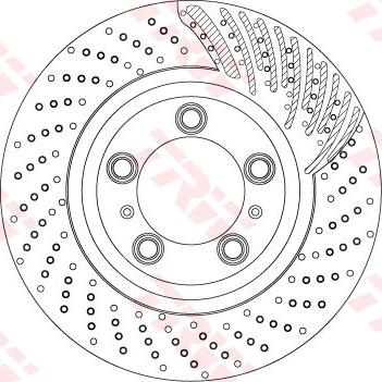 TRW DF6721S — Tarcza hamulcowa