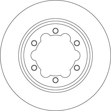 TRW DF6774S — Tarcza hamulcowa