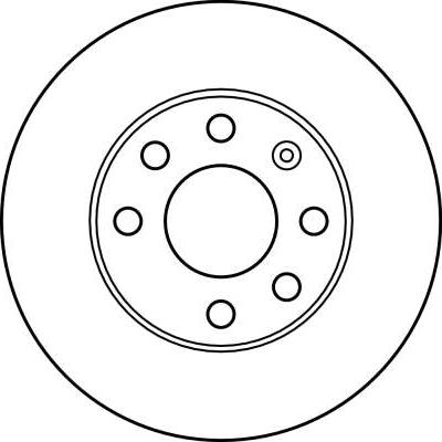TRW DF1609 - Tarcza hamulcowa