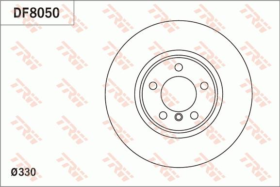 TRW DF8050 — Tarcza hamulcowa