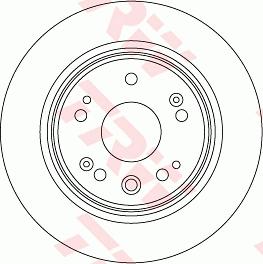 TRW DF8083 — Tarcza hamulcowa