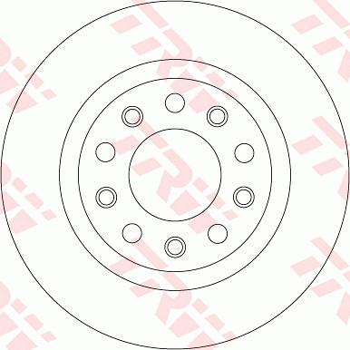 TRW DF8070 — Tarcza hamulcowa