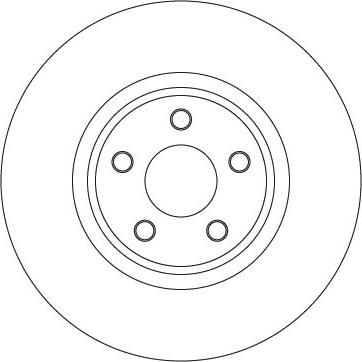 TRW DF3964S — Tarcza hamulcowa
