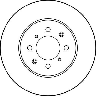 TRW DF3021 - TARCZA HAM. HONDA P. CIVIC 94- UK-JP-CRX-JAZZ-CITY 08--ROVER 200-400-25-45 262MM WYS. 44.6MM