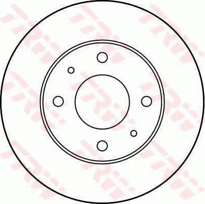 TRW DF2798 - Tarcza hamulcowa