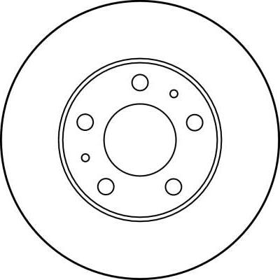 TRW DF2721 - Tarcza hamulcowa