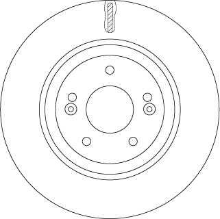 TRW DF7592 — Tarcza hamulcowa