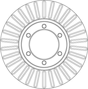 TRW DF7152 - Tarcza hamulcowa
