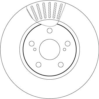 TRW DF7340 - Tarcza hamulcowa
