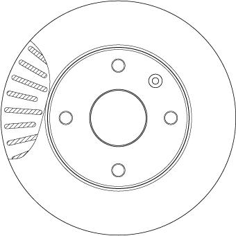 TRW DF7218 - Tarcza hamulcowa