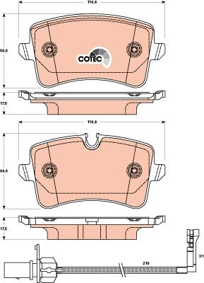 Maxgear 19-3026 - KLOCKI HAM. VW T. A6-A7 11- TARCZA 330MM
