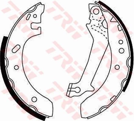 TRW GS8607 — Zestaw szczęk hamulcowych