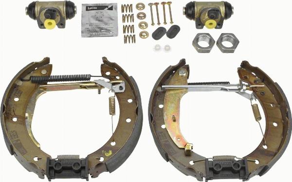 TRW GSK1138 - ZESTAW SZCZĘK HAM. PEUGEOT 106-206 1.4-2.0 HDI 96- KPL. Z CYLINDERKAMI