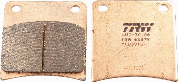 TRW MCB591SH - KLOCKI HAM. TYŁ MOTO. SINTER STREET SUZUKI GSX 1100 G 91-93