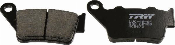 TRW MCB672 - KLOCKI HAM. MOTO. ORGANIC YAMAHA XT 660 R 04- BMW F650 650 GS 04-08