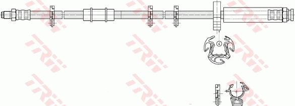 TRW PHB293 - Przewód hamulcowy